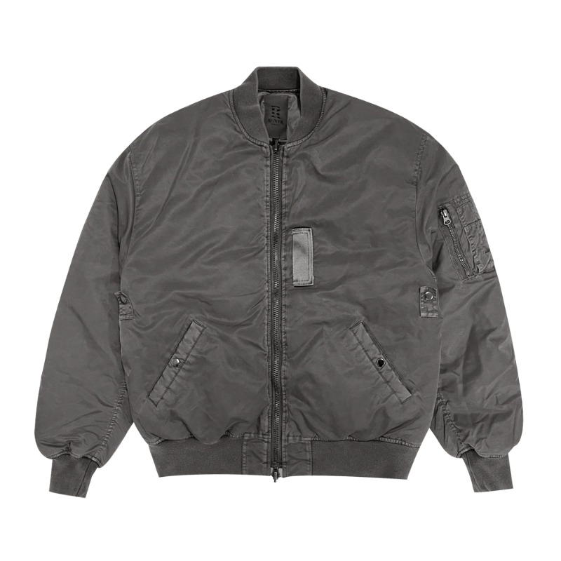 Flight jacket (Duck down ver.) - Dyed gray