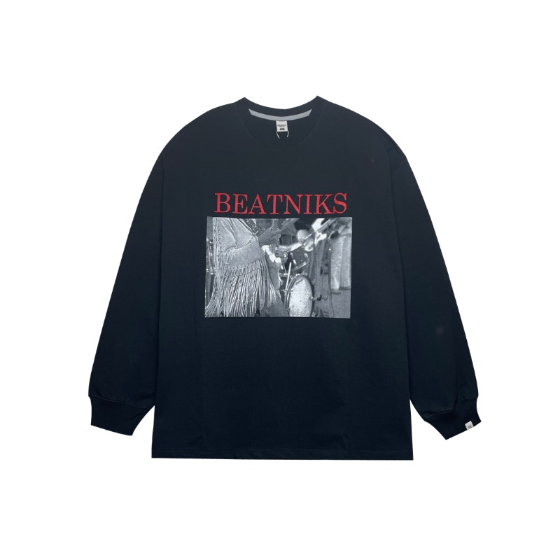 Beatnik long sleeve T-shirt - Black