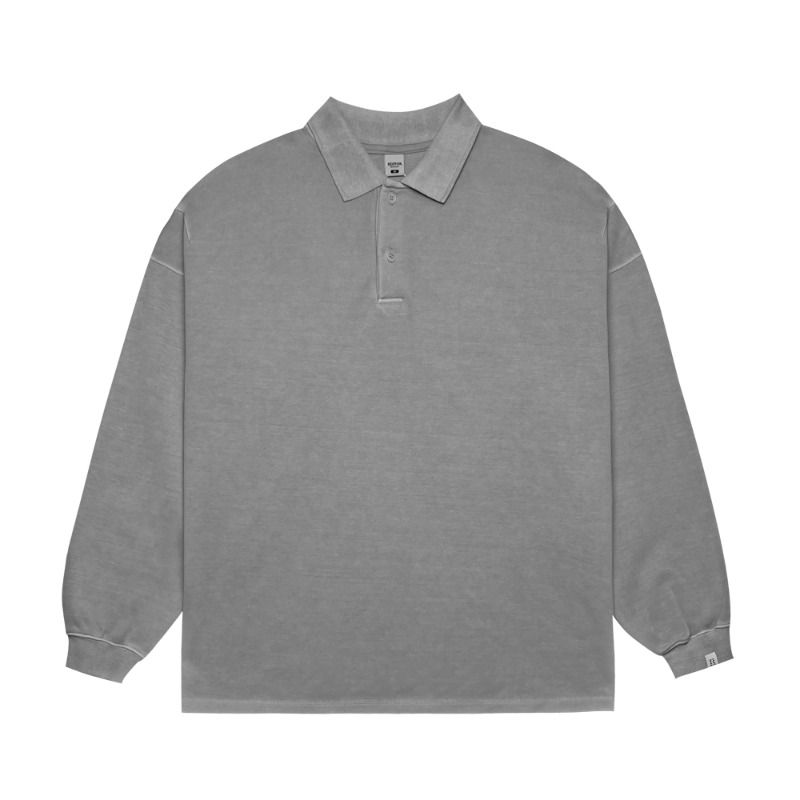 느린양반 X REOVER Dyed PQ Shirt - Dyed gray