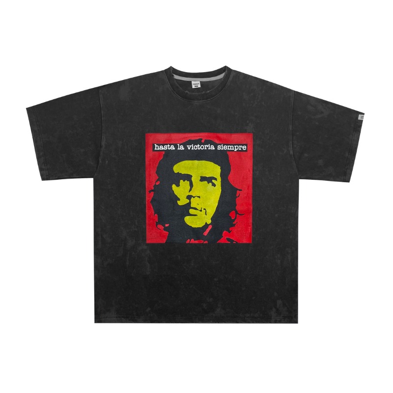 Che Guevara marbling T-shirt - Marbling black