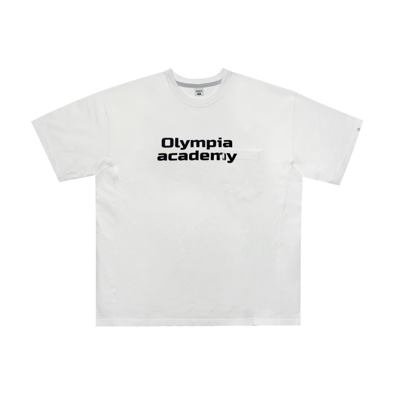 Olympia pocket T-shirt - Down white