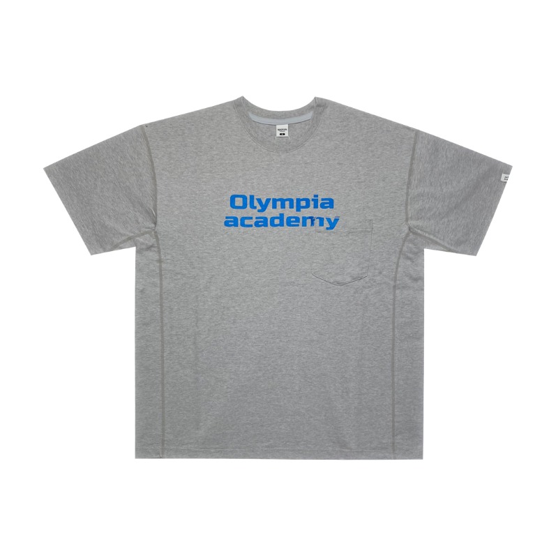 Olympia pocket T-shirt - Down melange