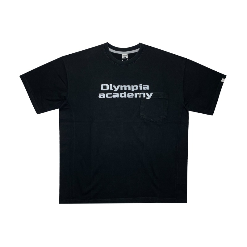 Olympia pocket T-shirt - Down black
