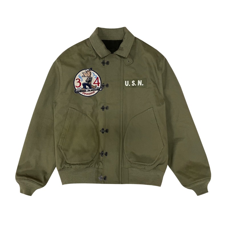 Squadron34 deck jacket - Olive