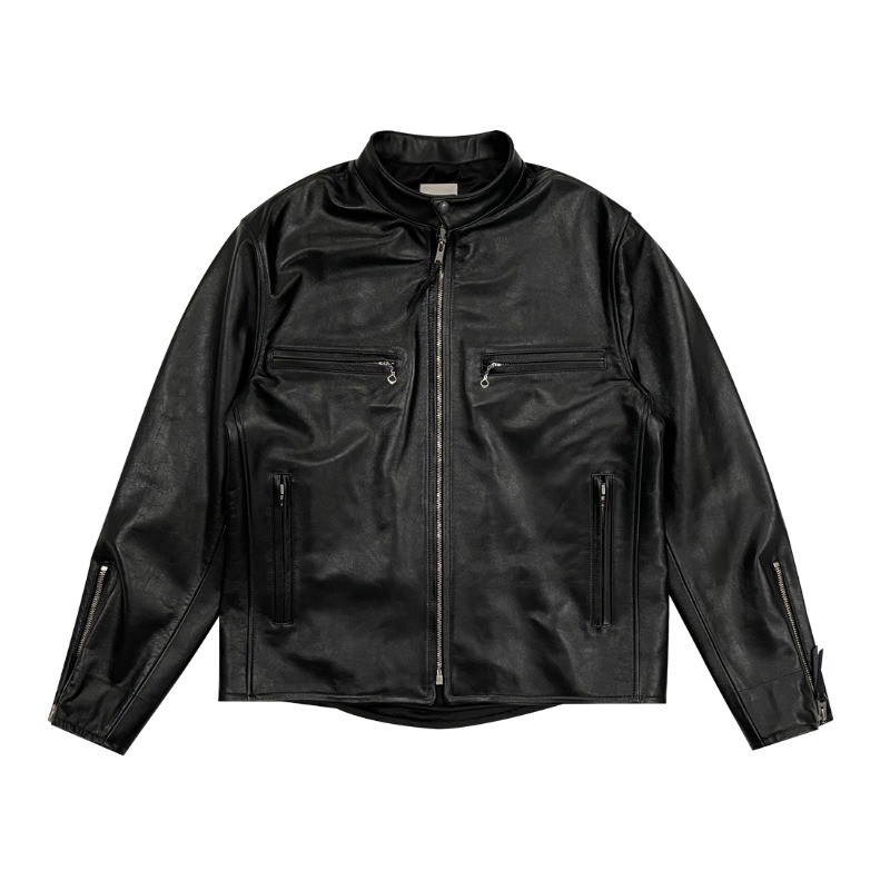 Motive Racer jacket - Black Leather