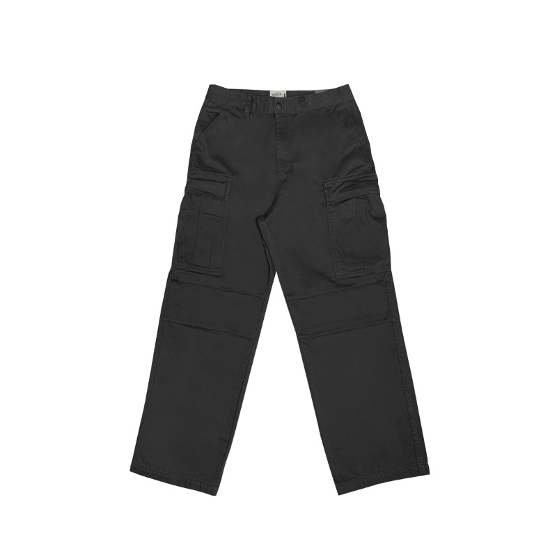 Double Weave Cargo Pants - Black