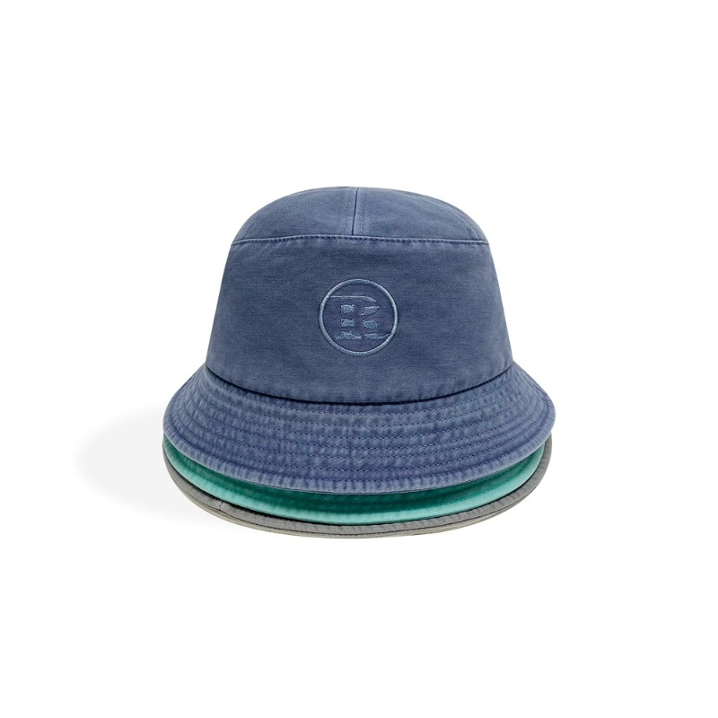 Dyed logo bucket hat - 4color