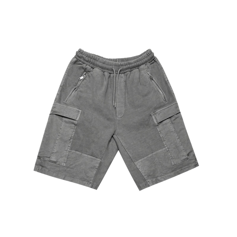 Tanker half pants - Worn gray