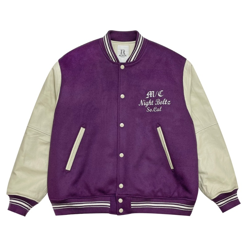 Night Boltz Varsity jacket - Purple