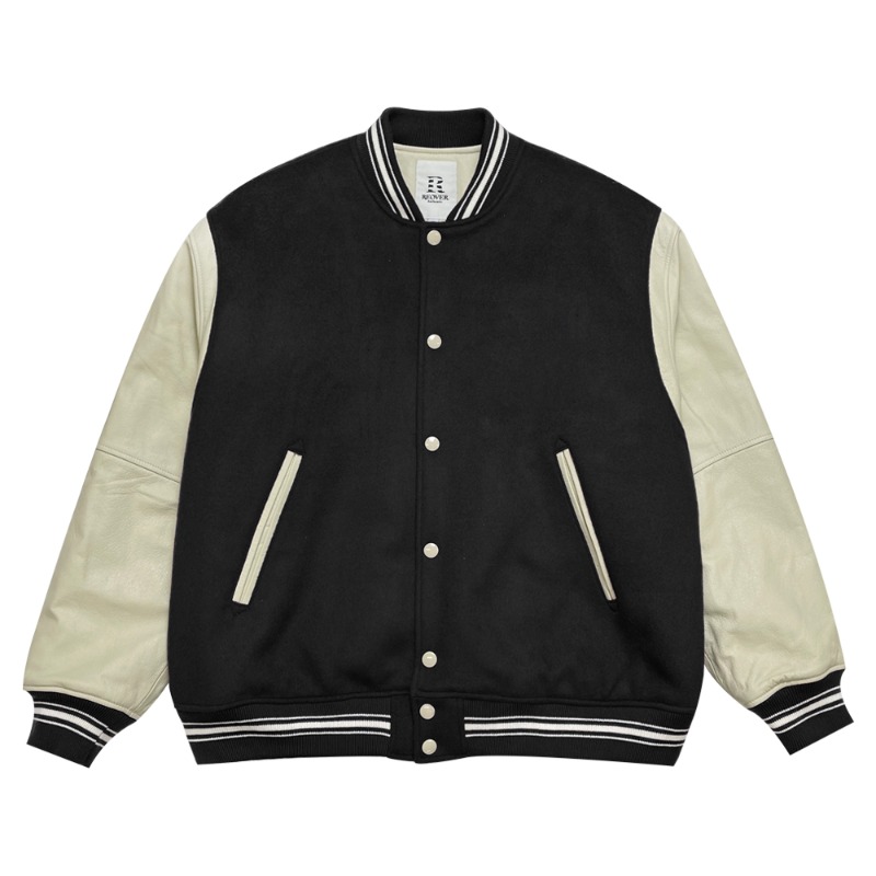 Night Boltz Varsity jacket (Basic ver.) - Black