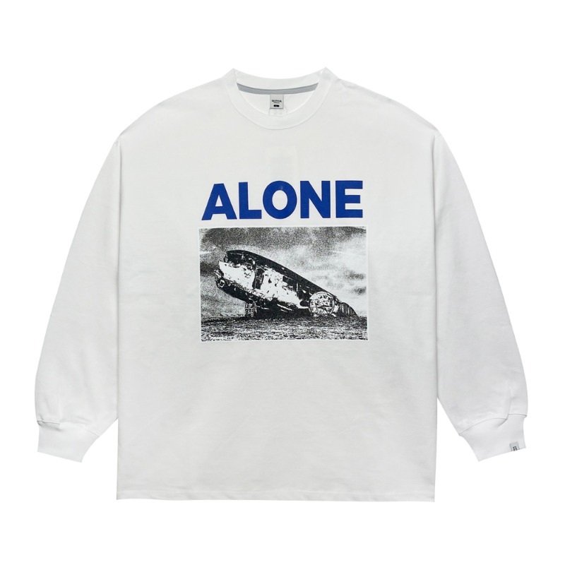 Alone long sleeve T-shirt - White