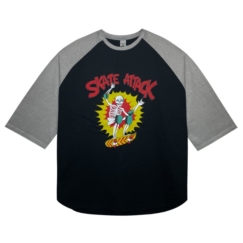 Skate Attack T-shirt - Dyed black