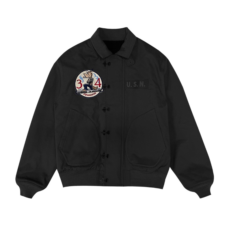 Squadron34 deck jacket - Black